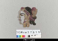 藏品(中國湖北皮影戲偶頭-旦)的圖片